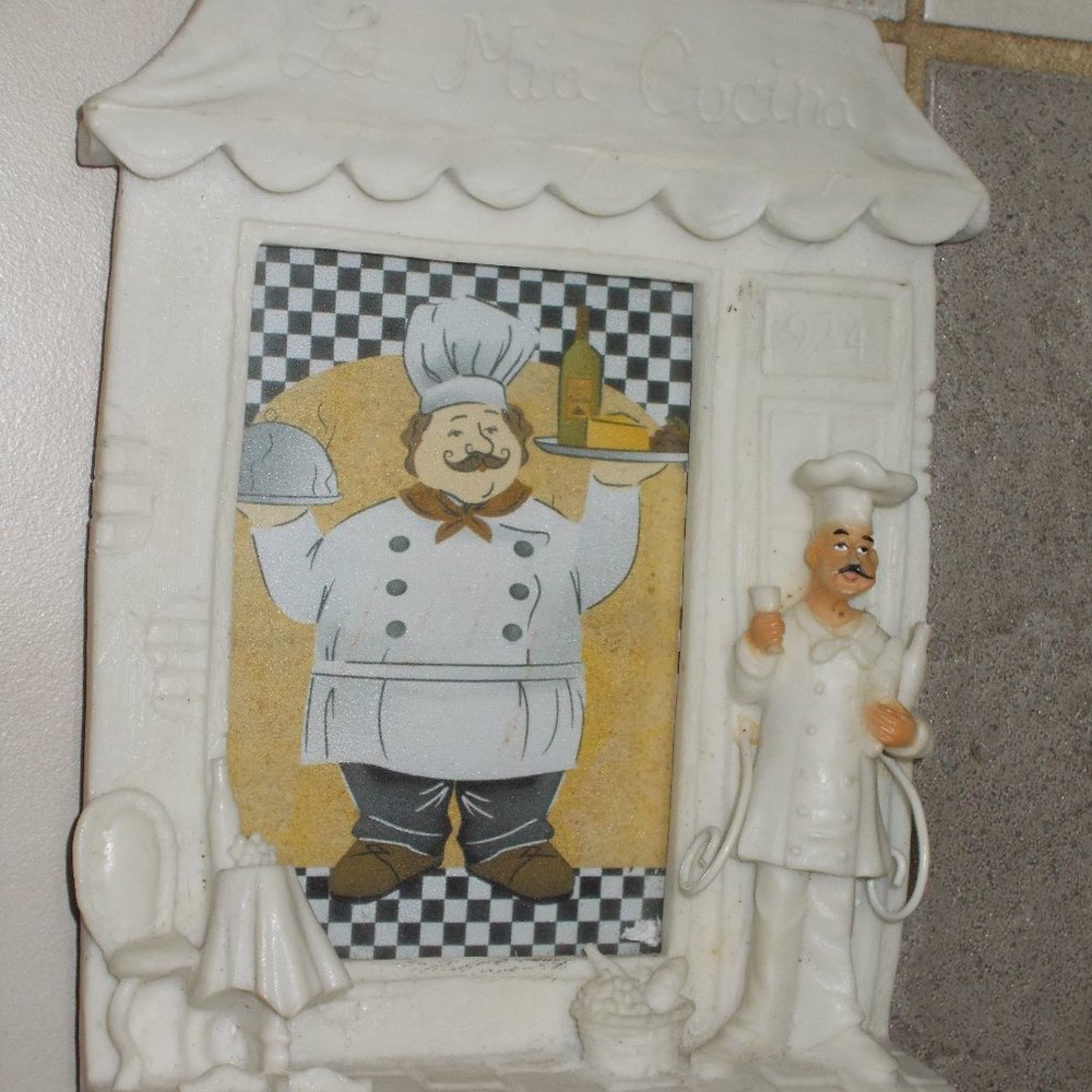 NWOT, Unique Chef Print, Framed